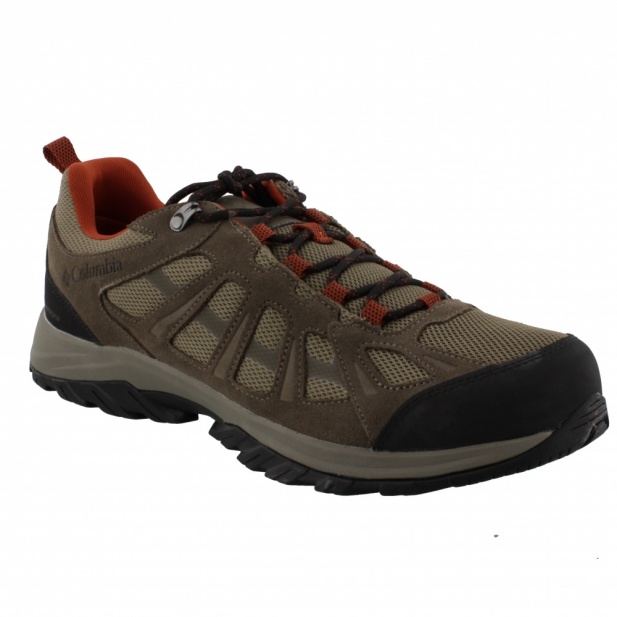 Columbia REDMOND III WATERPROOF WALKING SHOE PEBBLE/DARK SIENNA